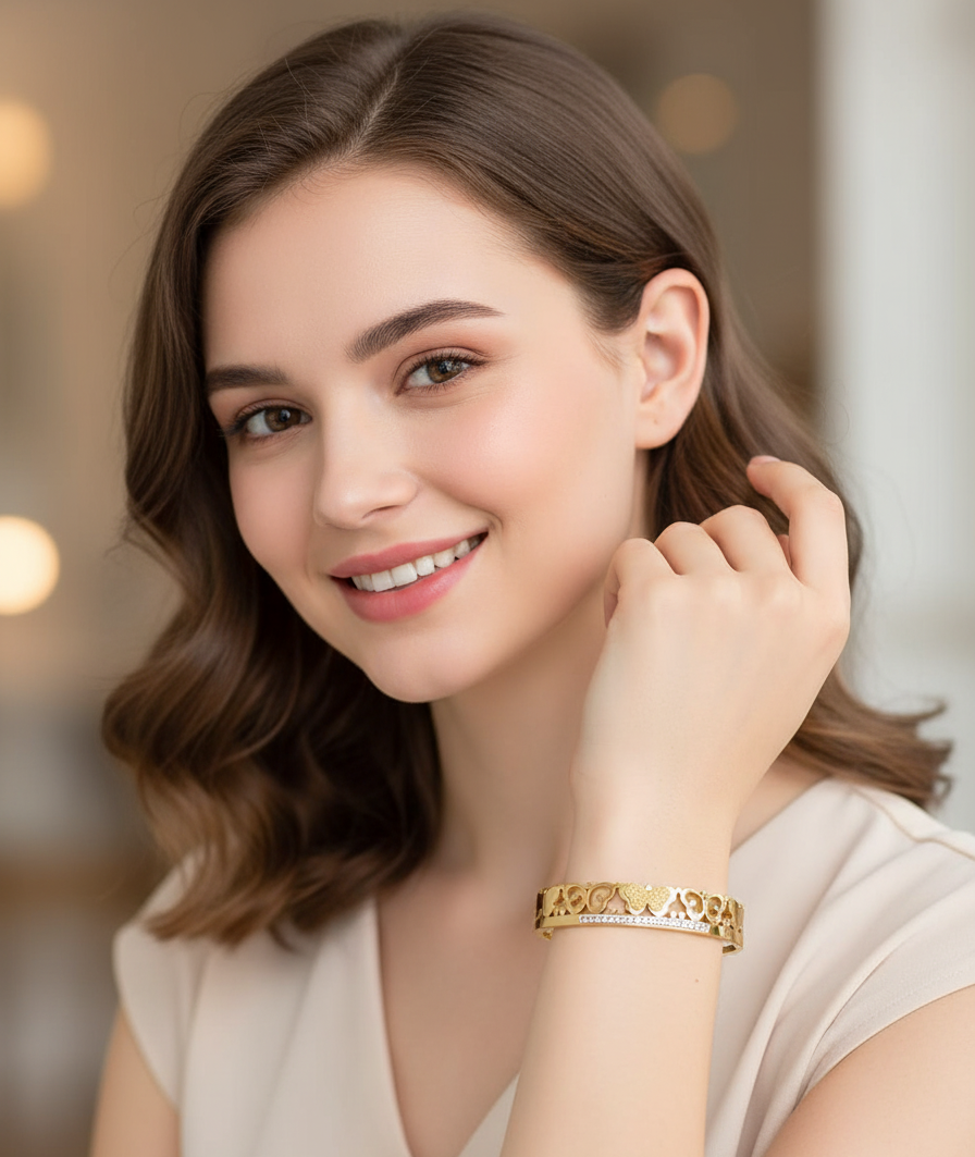 Floral Luxe Butterfly Bangle