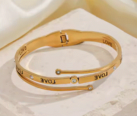 Stainless Steel Love Bracelet For Women's