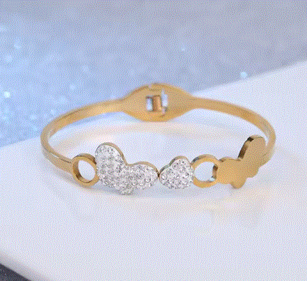 Stainless Steel Butterfly Bangle